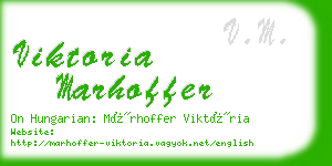viktoria marhoffer business card